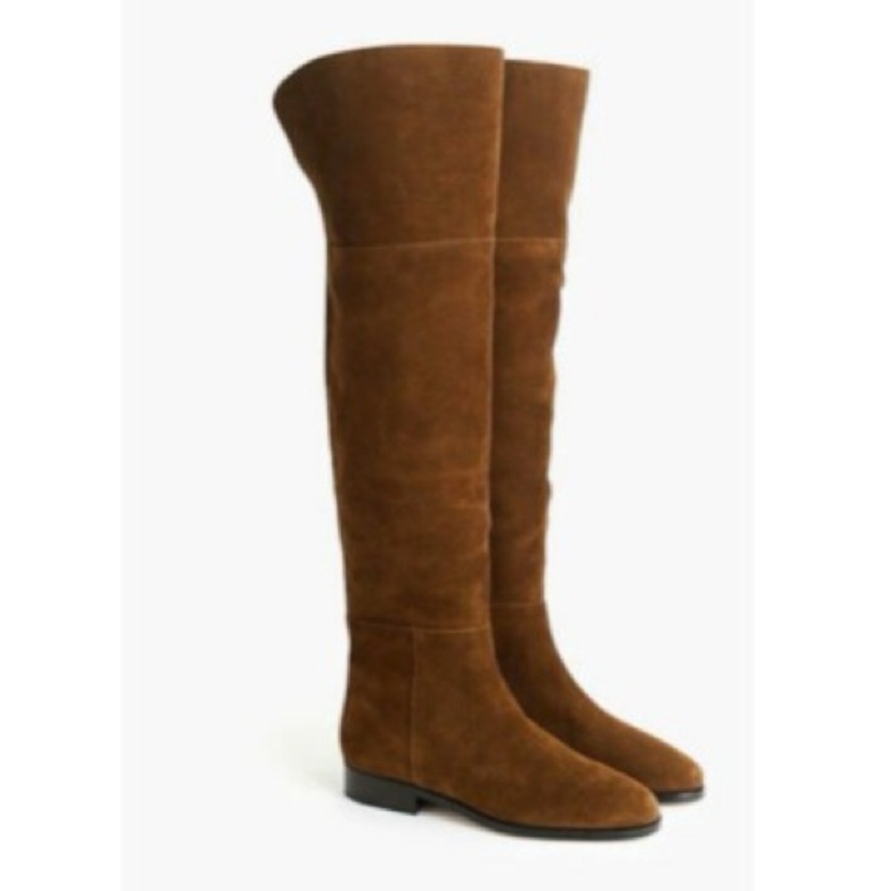 J.Crew over the knee suede boots